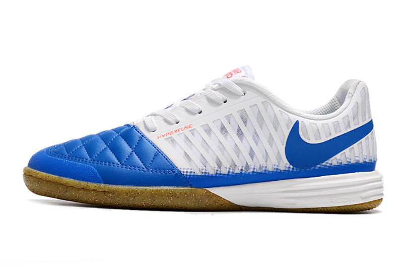 Chuteira NIKE Lunar Gato II Futsal Branco/Azul