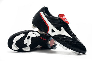 CHUTEIRA MIZUNO WAVE CUP LEGEND FG PRETO/BRANCO/VERMELHO