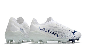 Chuteira Puma Ultra 1.1 FG Branco/Azul