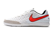 Carregar imagem no visualizador da galeria, CHUTEIRA NIKE TIEMPO LEGEND 8 IC BRANCO/VERMELHO
