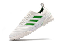 Carregar imagem no visualizador da galeria, CHUTEIRA ADIDAS COPA 19.1 ELITE TF &quot;VIRTUSO&quot; BRANCO/VERDE
