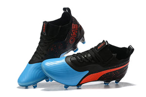 CHUTEIRA PUMA ONE 19.1 FG/AG "POWER UP" AZUL/PRETO