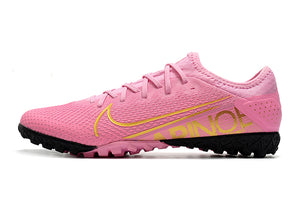 CHUTEIRA NIKE MERCURIAL VAPOR 13 TF ROSA/DOURADO