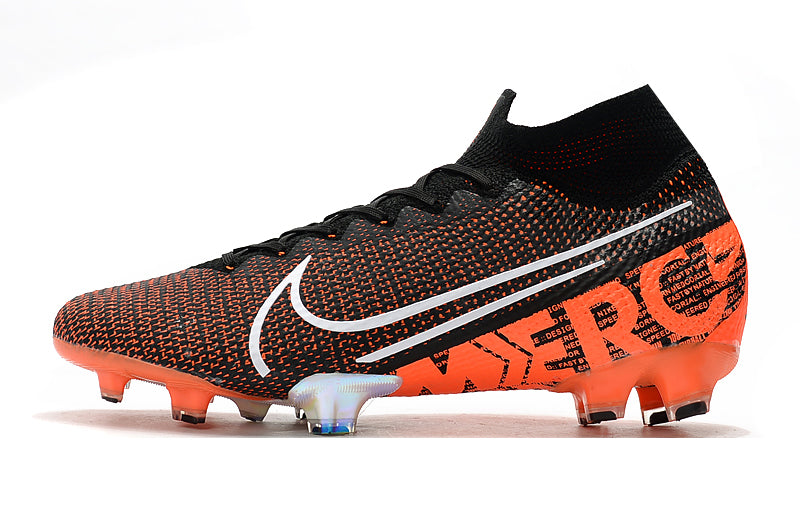 CHUTEIRA NIKE MERCURIAL SUPERFLY 13 FG ELITE LARANJA/PRETO/BRANCO