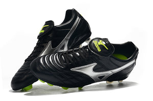 CHUTEIRA MIZUNO WAVE CUP LEGEND FG PRETO/CINZA