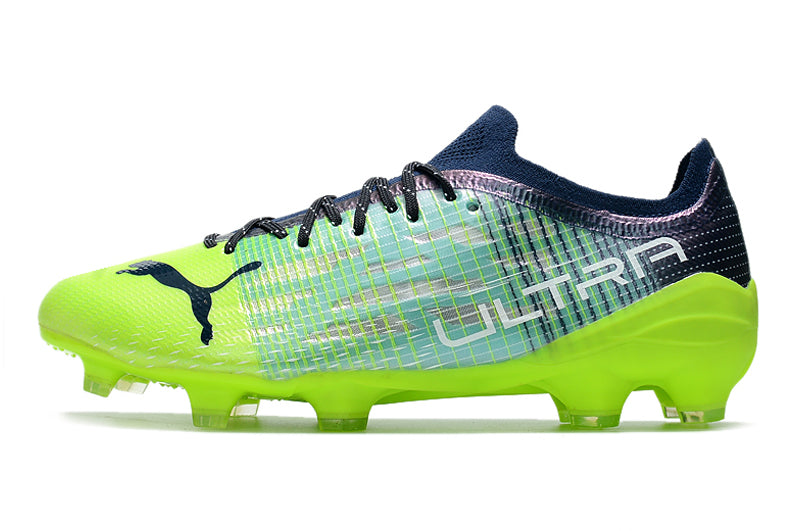 Chuteira Puma Ultra 1.1 FG Verde/Azul