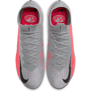 CHUTEIRA NIKE MERCURIAL SUPERFLY 7 FG ELITE CINZA/VERMELHO