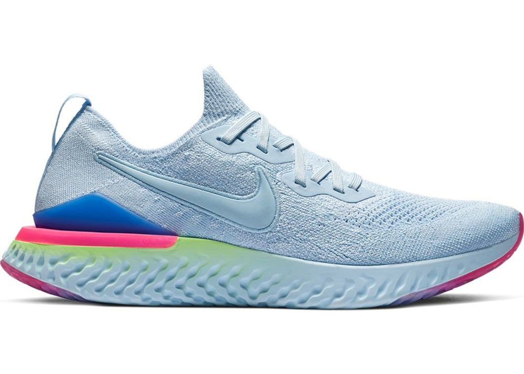 Nike epic react flyknit 2 sale white green