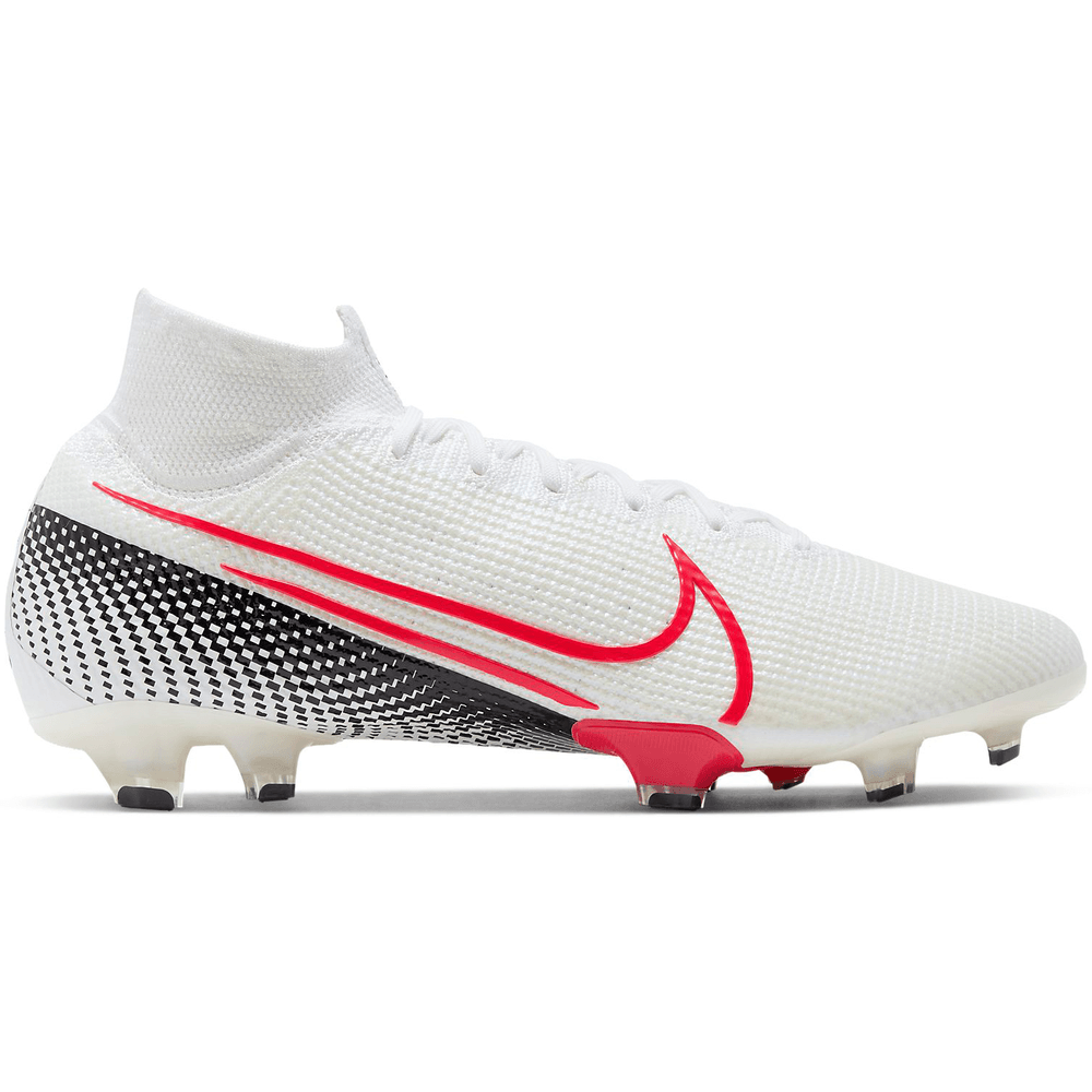 CHUTEIRA NIKE MERCURIAL SUPERFLY 7 FG ELITE VERMELHO/BRANCO/PRETO