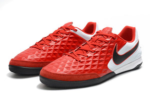 CHUTEIRA NIKE TIEMPO LEGEND 8 IC VERMELHO/BRANCO