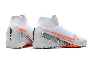 CHUTEIRA NIKE MERCURIAL SUPERFLY 7 ELITE TF BRANCO/LARANJA