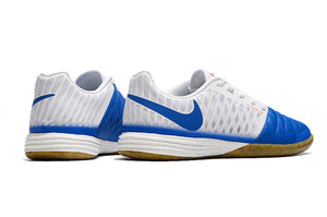 Chuteira NIKE Lunar Gato II Futsal Branco/Azul