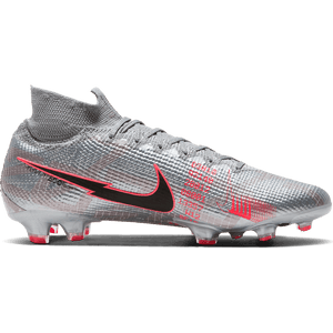 CHUTEIRA NIKE MERCURIAL SUPERFLY 7 FG ELITE CINZA/VERMELHO