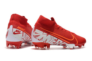 CHUTEIRA NIKE MERCURIAL SUPERFLY 7 FG ELITE VERMELHO/BRANCO