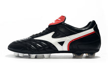 Carregar imagem no visualizador da galeria, CHUTEIRA MIZUNO WAVE CUP LEGEND FG PRETO/BRANCO/VERMELHO
