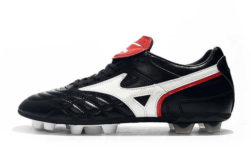 CHUTEIRA MIZUNO WAVE CUP LEGEND FG PRETO/BRANCO/VERMELHO