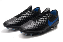 Carregar imagem no visualizador da galeria, CHUTEIRA NIKE TIEMPO LEGEND 8 ELITE FG &quot;NEW LIGHTS&quot; PRETO/AZUL
