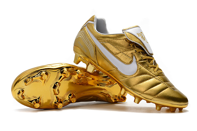 Chuteira NIKE Tiempo Legend 7 Academy Society R10 Dourado