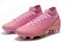 Carregar imagem no visualizador da galeria, CHUTEIRA NIKE MERCURIAL SUPERFLY 7 FG ELITE ROSA/DOURADO
