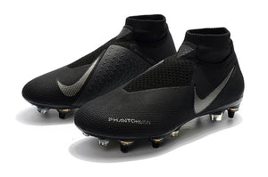 CHUTEIRA NIKE PHANTOM VISION ELITE DYNAMIC FIT SG PRETA LOGO PRATA