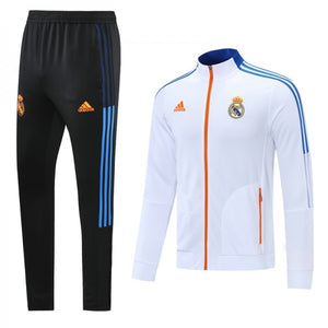 Agasalho Real Madrid 2021 Branco Azul