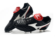 Carregar imagem no visualizador da galeria, CHUTEIRA MIZUNO WAVE CUP LEGEND FG PRETO/BRANCO/VERMELHO
