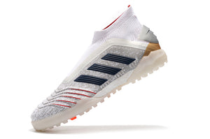 CHUTEIRA ADIDAS PREDATOR 19+ TF BRANCO/DOURADO/VERMELHO/PRETO