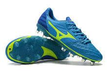 Carregar imagem no visualizador da galeria, CHUTEIRA MIZUNO REBULA V3 FG AZUL/VERDE
