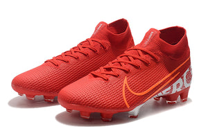 CHUTEIRA NIKE MERCURIAL SUPERFLY 7 FG ELITE VERMELHO/BRANCO