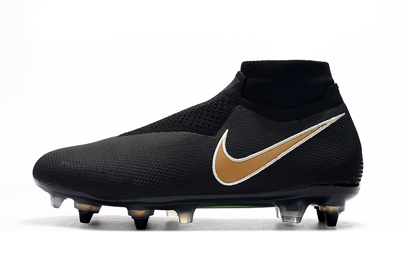 CHUTEIRA NIKE PHANTOM VISION ELITE DYNAMIC FIT SG PRETO / DOURADO