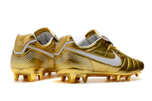 Carregar imagem no visualizador da galeria, CHUTEIRA NIKE TIEMPO LEGEND 7 ELITE FG R10 DOURADO/BRANCO
