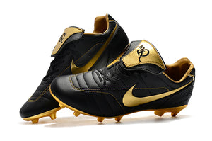 Chuteira de Campo NIKE Tiempo Legend R10 Elite FG Branco Dourado