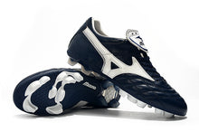 Carregar imagem no visualizador da galeria, CHUTEIRA MIZUNO WAVE CUP LEGEND FG AZUL/BRANCO
