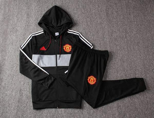 AGASALHO MANCHESTER UNITED 19/20 - PRETO E BRANCO