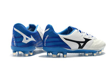 Carregar imagem no visualizador da galeria, CHUTEIRA MIZUNO REBULA V3 FG BRANCO/AZUL/PRETO
