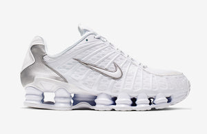 Nike Shox TL Branco e Prata