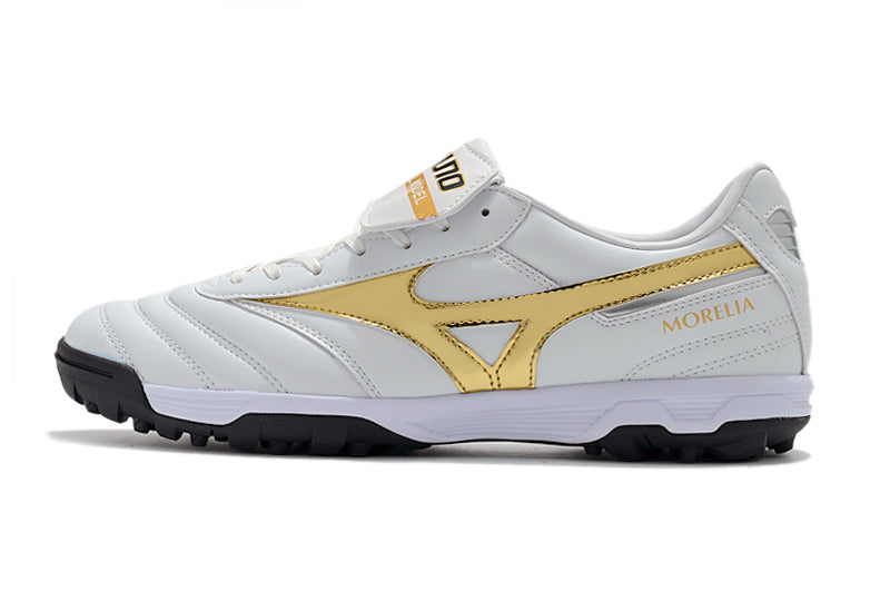 MIZUNO MORELIA II AS / TF BRANCA/DOURADO