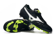 Carregar imagem no visualizador da galeria, CHUTEIRA MIZUNO WAVE CUP LEGEND FG PRETO/CINZA
