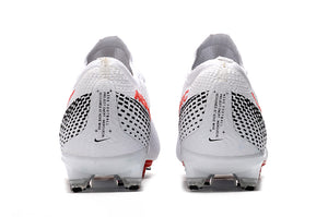 CHUTEIRA NIKE MERCURIAL VAPOR 13 FG ELITE BRANCO/PRETO/VERMELHO