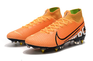 CHUTEIRA NIKE MERCURIAL SUPERFLY 7 ELITE SG LARANJA/PRETO/BRANCO