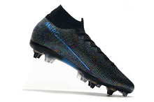 Carregar imagem no visualizador da galeria, CHUTEIRA NIKE MERCURIAL TRAVA MISTA  13 SG ELITE AZUL/PRETO
