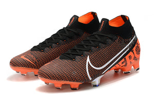 CHUTEIRA NIKE MERCURIAL SUPERFLY 13 FG ELITE LARANJA/PRETO/BRANCO