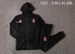 Agasalho Real Madrid 2021 Preto Rosa