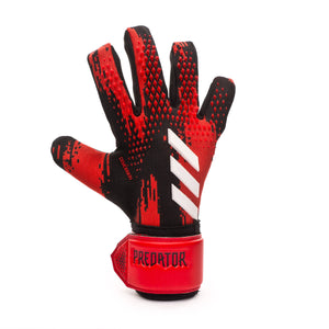 LUVA DE GOLEIRO ADIDAS PREDATOR PRO  RED/LOGO BRANCA