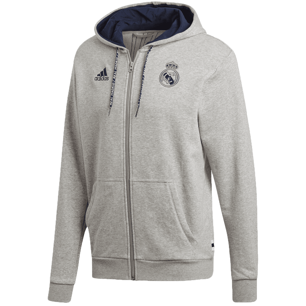 Hoodie completo com zíper adidas Real Madrid